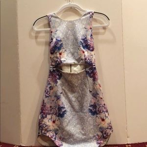Adorable floral print going out dress